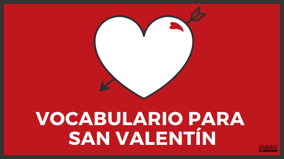 Feliz día de San Valentin día de los enamorados Corazón texto en español